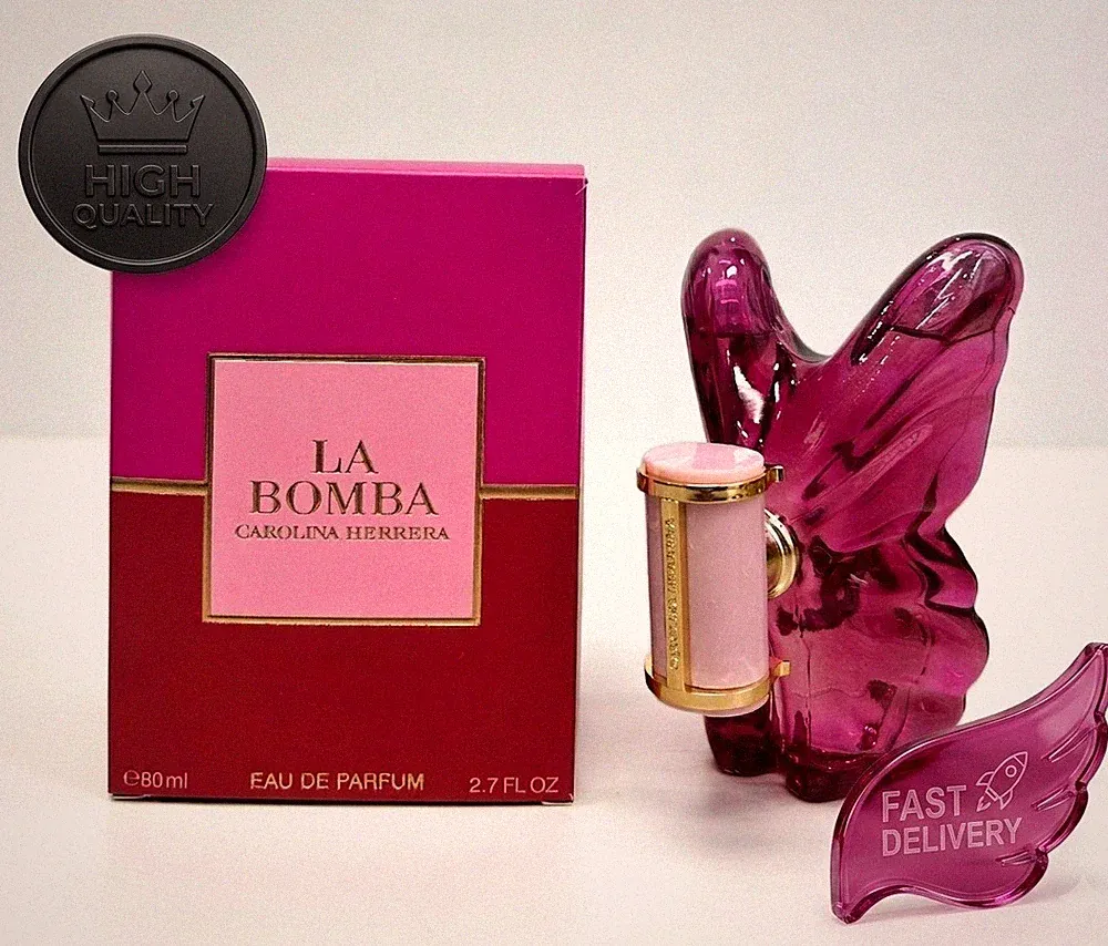 Carolina Herrera La Bomba EDP 80ML Women Floral Fruity Perfume Butterfly Design