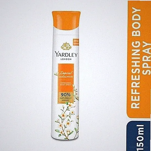 Yardley Fragrance Perfume Body Spray - Sandalwood - 150 ml - Deodorant Spray